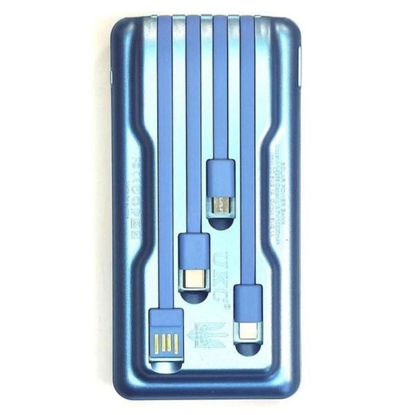 Портативное зарядное устройство на 20000mAh, Power Bank на солнечной батарее, для планшета. Цвет: синий ws93361-1 фото