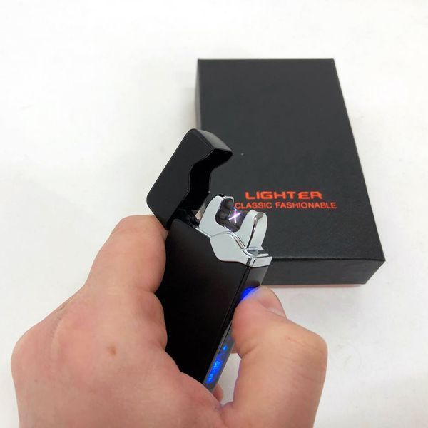 Электроимпульсная зажигалка USB 315, аккумуляторная зажигалка подарочная, Ветрозащитная зажигалка ws55447 фото
