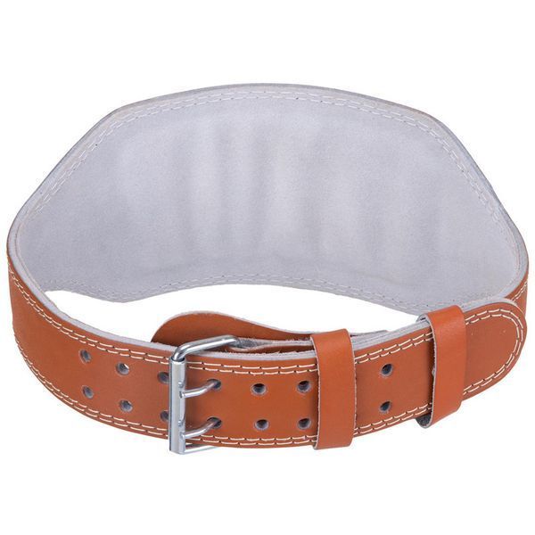 Пояс атлетический кожаный Zelart SB-165056 спинка-15см размер-XS-XXL коричневый SB-165056 фото