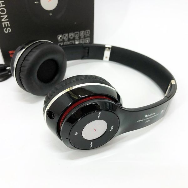 Беспроводные наушники S460 Bluetooth black с MP3 плеером черный 18-20000 Гц, Беспроводные блюз наушники ws91551 фото