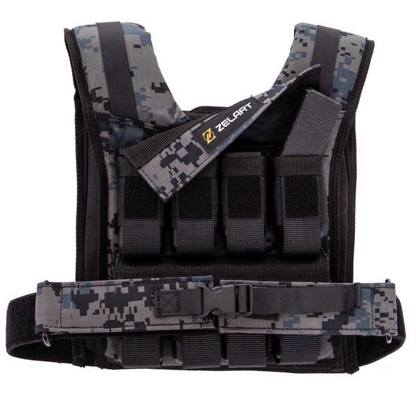 Жилет обважнювач з регульованою вагою Zelart WEIGTH VEST TA-7817-16 вага-1-16кг камуфляж TA-7817-16 фото