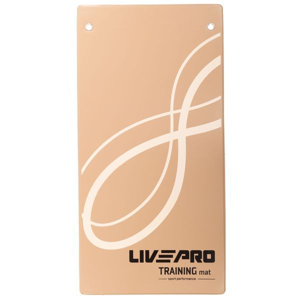 Коврик для фитнеса и спорта с люверсами для хранения LiveUp LP9009 120x60x0,7см светло-коричневый LP9009 фото