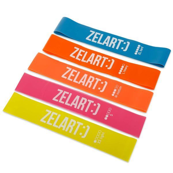Набір резинок для вправ стрічки опору LOOP BANDS Zelart FI-6951 5шт кольори в асортименті FI-6951 фото