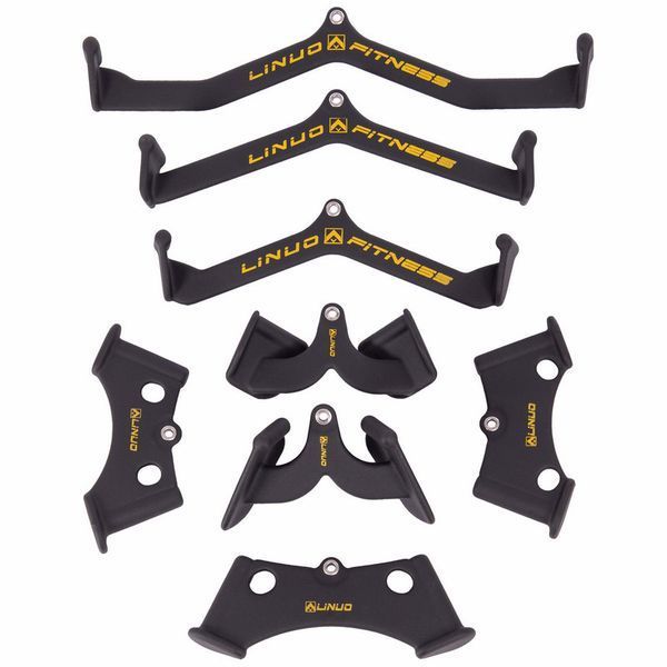 Рукоятка для тяги c узким хватом V-Bar нескользящее покрытие LINUO FITNESS SC-3704-24 31см черный SC-3704-24 фото