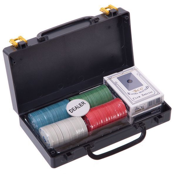 Набор для покера в пластиковом кейсе Texas Holdem Poker set SP-Sport 100S-2C 100 фишек 100S-2C фото