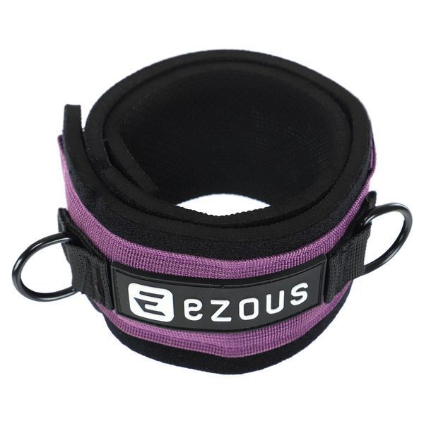 Лямка для ног TRAINING LEG STRAPS EZOUS H-03 1шт черный-фиолетовый H-03 фото