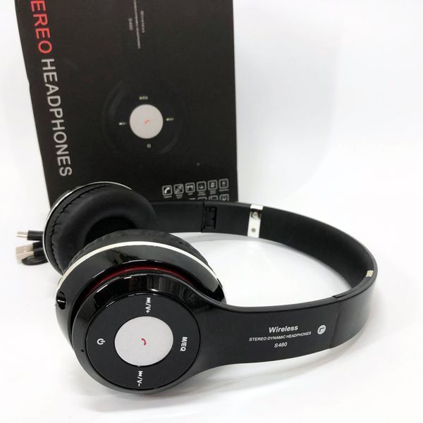 Беспроводные наушники S460 Bluetooth black с MP3 плеером черный 18-20000 Гц, Беспроводные блюз наушники ws91551 фото