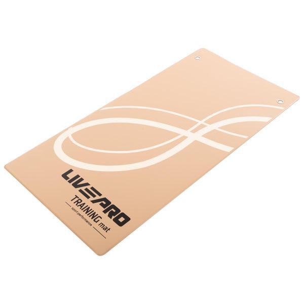 Коврик для фитнеса и спорта с люверсами для хранения LiveUp LP9009 120x60x0,7см светло-коричневый LP9009 фото