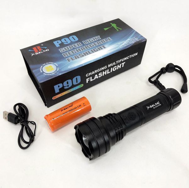 Фонарик ручной тактический Bailong BL-K70-P90, фонарик светодиодный для туриста, сверхмощный фонарик ws86249 фото