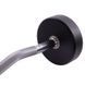 Штанга неразборная с фиксированным весом изогнутая полиуретановая Zelart Urethane Barbell TA-2690-30 длина-107см 30кг черный-салатовый TA-2690-30 фото 4