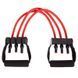Эспандер трубчатый с ручками для фитнеса SP-Sport Resistance Band 8021-30 75см нагрузка 13,5кг 30LB красный 8021-30 фото 2