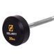 Штанга неразборная с фиксированным весом прямая обрезиненная Zelart Rubber Coated Barbell TA-2685-20 длина-95см 20кг черный TA-2685-20 фото 3
