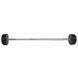 Штанга неразборная с фиксированным весом прямая обрезиненная Zelart Rubber Coated Barbell TA-2685-20 длина-95см 20кг черный TA-2685-20 фото 2
