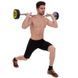 Штанга неразборная с фиксированным весом изогнутая полиуретановая Zelart Urethane Barbell TA-2690-30 длина-107см 30кг черный-салатовый TA-2690-30 фото 8