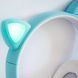 Беспроводные наушники ST77 LED со светящимися кошачьими ушками. Цвет: синий ws38716-2 фото 4