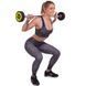 Штанга неразборная с фиксированным весом прямая полиуретановая Zelart Urethane Barbell TA-2689-15 длина-104см 15кг черный-салатовый TA-2689-15 фото 9