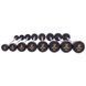 Штанга неразборная с фиксированным весом прямая обрезиненная Zelart Rubber Coated Barbell TA-2685-20 длина-95см 20кг черный TA-2685-20 фото 6