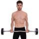 Штанга неразборная с фиксированным весом изогнутая полиуретановая Zelart Urethane Barbell TA-2690-30 длина-107см 30кг черный-салатовый TA-2690-30 фото 6