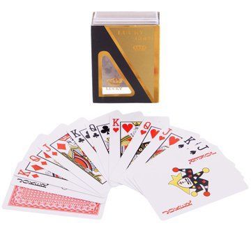 Карты игральные пластиковые SP-Sport LUCKY GOLD IG-0846 колода в 54 карты IG-0846 фото
