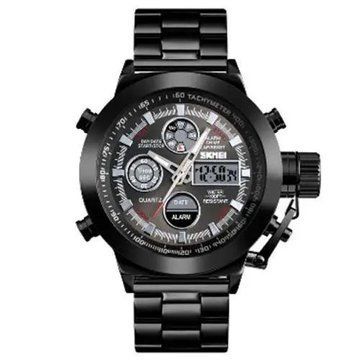 Часы наручные мужские SKMEI 1515BK BLACK, часы наручные электронные тактические. Цвет: черный ws54518 фото
