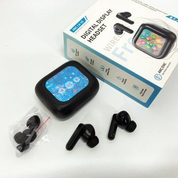 Наушники беспроводные LX-10 TWS Earbuds с LED дисплеем Блютуз беспроводные наушники затычки. Цвет: черный ws99312 фото