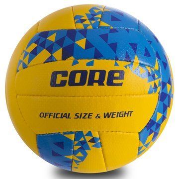 Мяч волейбольный Composite Leather CORE CRV-032 №5 желтый-синий CRV-032 фото