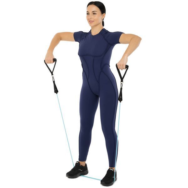 Эспандер многофункциональный для фитнеса 5 жгутов Resistance Band Zelart FI-5449 в чехле разноцветный FI-5449 фото