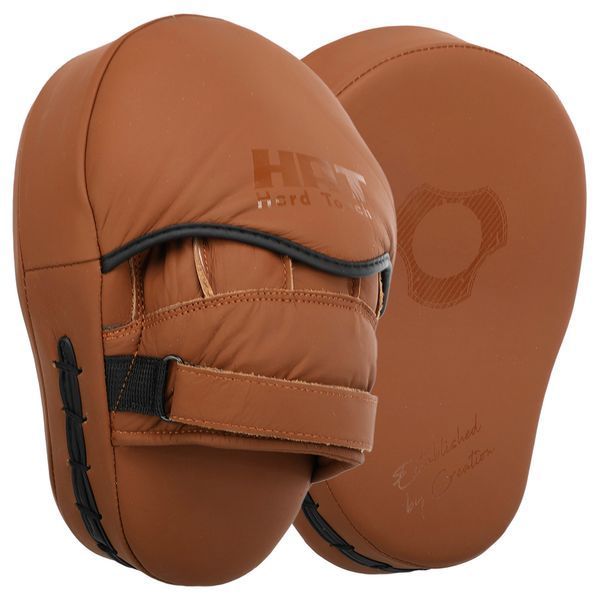 Лапа боксерська вигнута тренувальна шкіра HARD TOUCH BO-4231 19x5x25см 2штуки р. Регульований ремінець під будь-який розмір руки BO-4231 фото