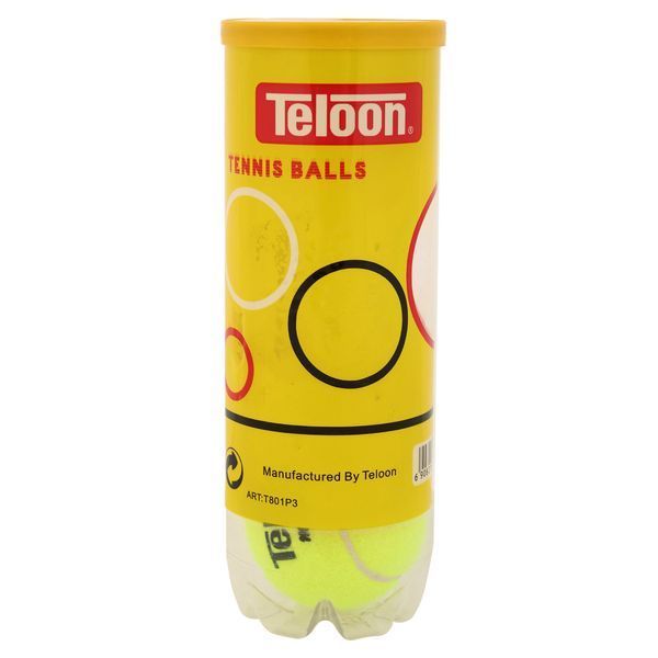 Мячи для большого тенниса TELOON MASCOT T801P3 3шт салатовый T801P3 фото