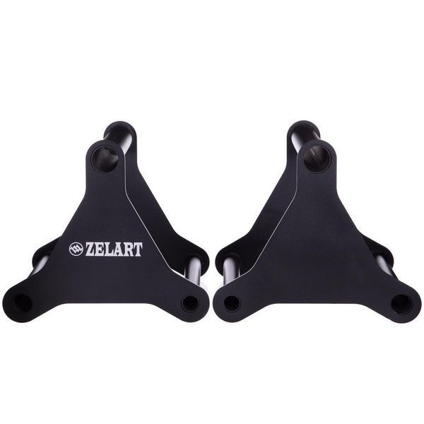 Брусья мобильные паралетсы упоры для отжиманий Zelart PUSH-UP BAR TA-2276 2шт 37х33х33см черный TA-2276 фото