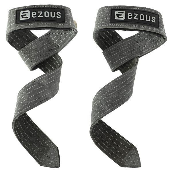 Лямки для тяги LEATHER LIFTING STRAP EZOUS B-07 2шт серый B-07 фото