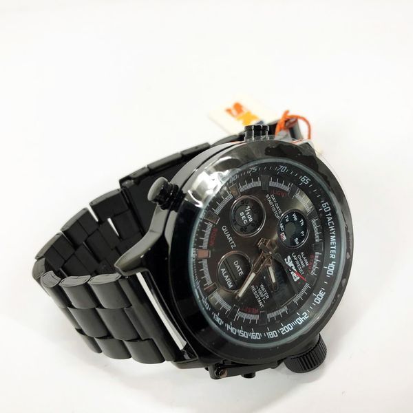 Часы наручные мужские SKMEI 1515BK BLACK, часы наручные электронные тактические. Цвет: черный ws54518 фото