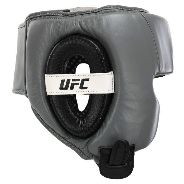Шлем боксерский в мексиканском стиле кожаный UFC PRO Training UHK-69961 XL серебряный-черный UHK-69961 фото