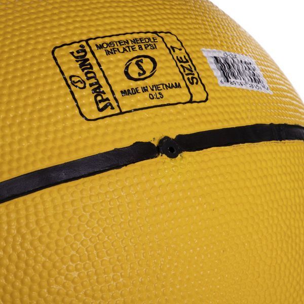 М'яч баскетбольний гумовий SPALDING NBA Mvp Color All Surface 83832Z розмір 7 чорний-жовтий 83832Z фото