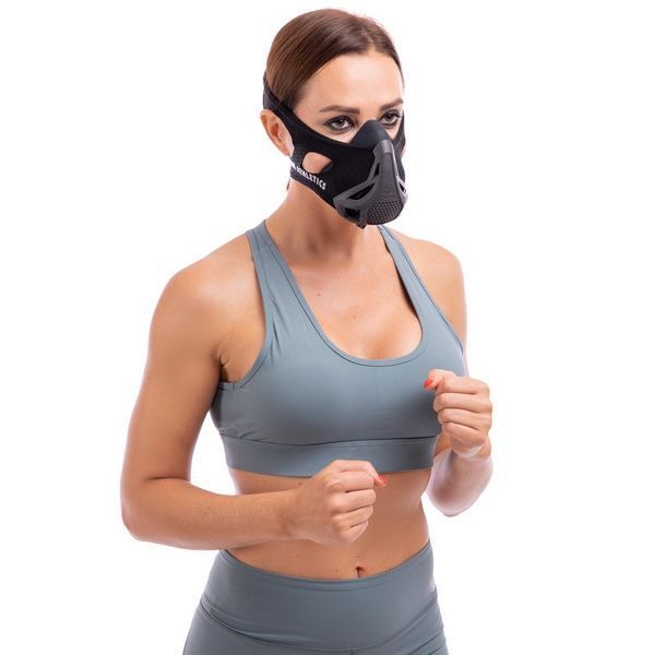 Маска тренировочная дыхательная для кроссфита Training Mask SP-Sport PHANTOM DH-6042 черный DH-6042 фото