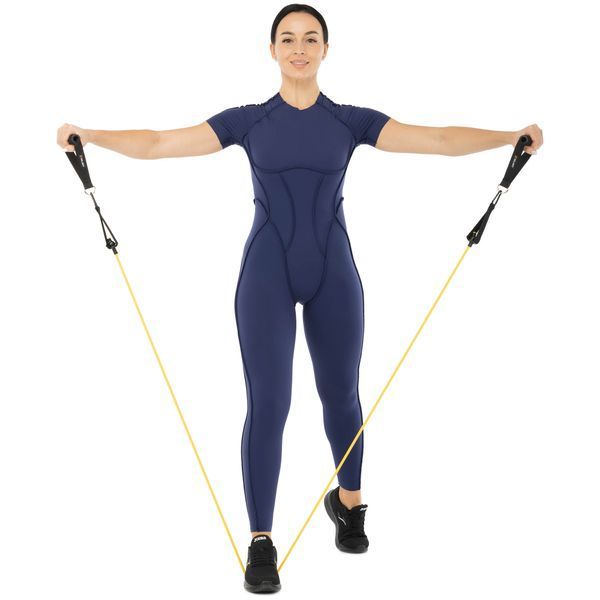 Эспандер многофункциональный для фитнеса 5 жгутов Resistance Band Zelart FI-5449 в чехле разноцветный FI-5449 фото