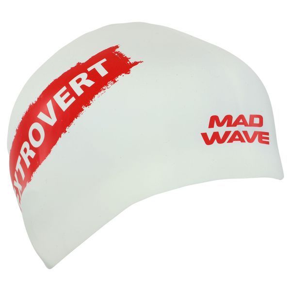 Шапочка для плавания силиконовая для взрослых MadWave INTROVERT reversible M055336 черный-белый M055336 фото