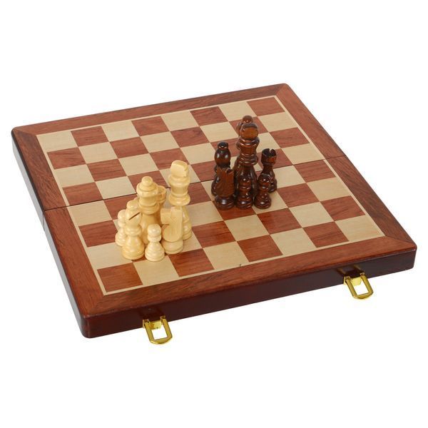 Шахматы настольная игра деревянные Xinliye W5206 размер 32x32х2,5 см W5206 фото