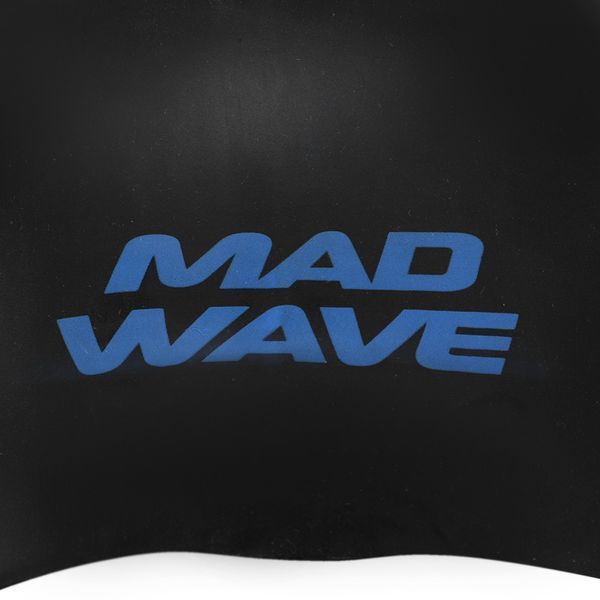 Шапочка для плавания силиконовая для взрослых MadWave INTROVERT reversible M055336 черный-белый M055336 фото