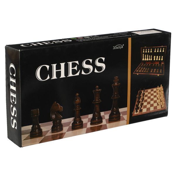 Шахматы настольная игра деревянные Xinliye W5206 размер 32x32х2,5 см W5206 фото