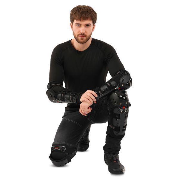 Комплект мотозащиты наколенники и налокотники SCOYCO K11H11-2 черный K11H11-2 фото