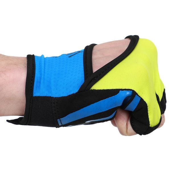 Перчатки для фитнеса и тренировок TAPOUT SB168515 XS-M черный-синий-желтый M SB168515 фото
