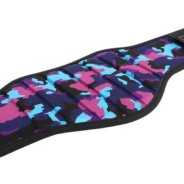 Пояс атлетический текстильный FAIRTEX 165551 спинка-18см размер-S-XL черный-фиолетовый-голубой 165551 фото