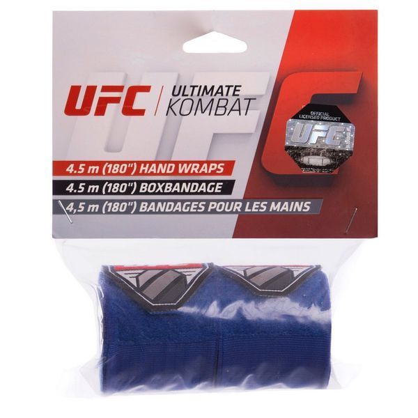 Бинты боксерские хлопок с эластаном 2штуки UFC Contender UHK-69773 4,5м синий UHK-69773 фото