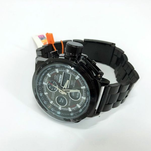 Часы наручные мужские SKMEI 1515BK BLACK, часы наручные электронные тактические. Цвет: черный ws54518 фото