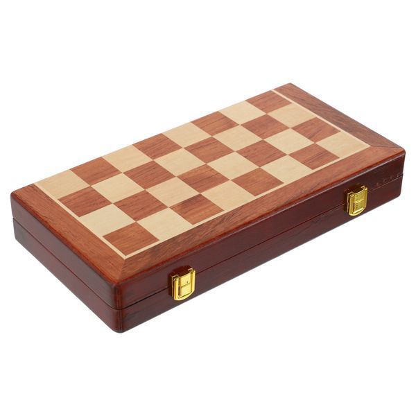 Шахматы настольная игра деревянные Xinliye W5206 размер 32x32х2,5 см W5206 фото