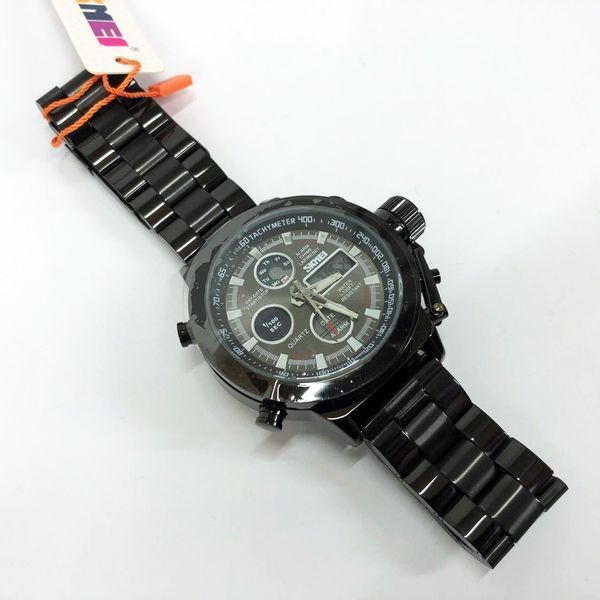 Часы наручные мужские SKMEI 1515BK BLACK, часы наручные электронные тактические. Цвет: черный ws54518 фото