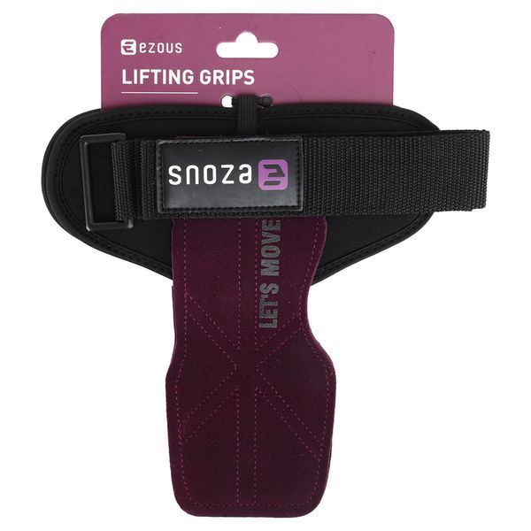 Накладки для подтягивания и тяги POWER GRASP PRO EZOUS D-16 2шт черный-фиолетовый D-16 фото