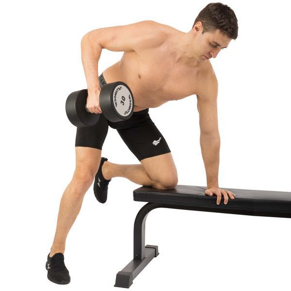 Гантель цільна професійна з поліуретановим покриттям TECHNOGYM TG-1834-30 1шт 30кг чорний-сірий TG-1834-30 фото
