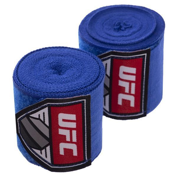 Бинты боксерские хлопок с эластаном 2штуки UFC Contender UHK-69773 4,5м синий UHK-69773 фото